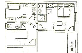 Grundriss Appartement 1